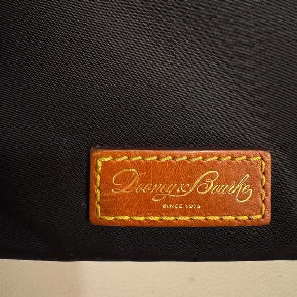 Dooney & Bourke Womens Crossbody Bag Black/Brown Zip Pockets Adjustable Strap - Picture 4 of 13